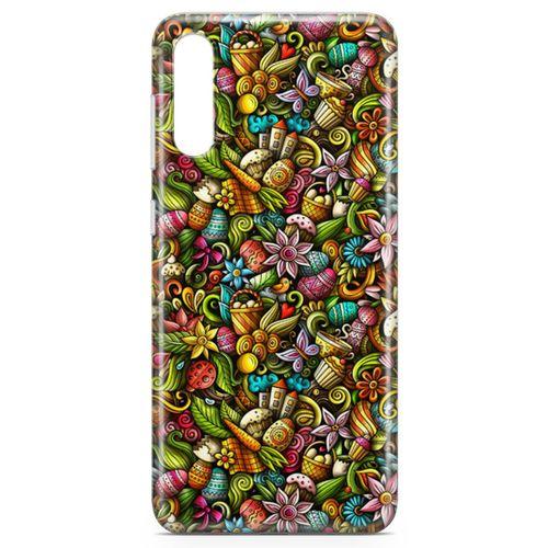 Samsung Galaxy A50s Kılıf Happy Doodle Arka Kapak Koruma Desenli Full Koruyucu