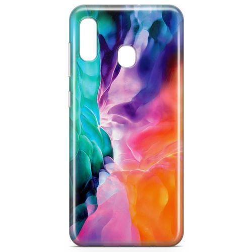 Samsung Galaxy A20 Kılıf Perdeler Arka Kapak Koruma Desenli Full Koruyucu