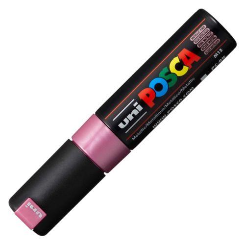 UNİBALL POSCA ( 8.0 ) SU BAZLI POSTER MARKÖRÜ METALİK PEMBE