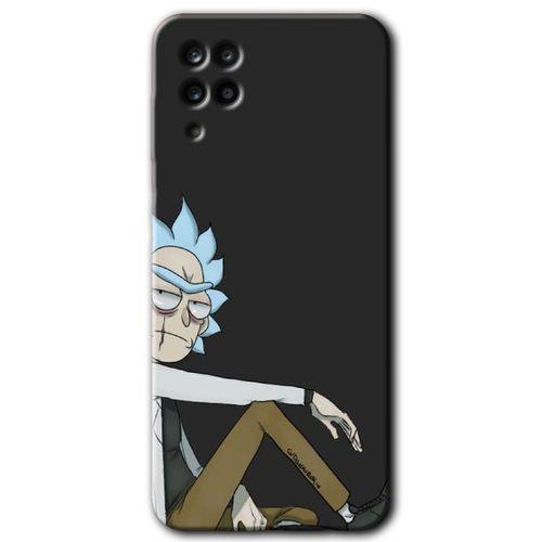 Samsung Galaxy M12 Kılıf Baskılı Kapak - Rick +Tam Kaplayan Mat Seramik