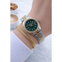 Tom Jones Çelik Kordon 2 Yıl Garantili 3 Atm Suya Dayanıklı Kadın Kol Saati+Bileklik BTJ.10021.4