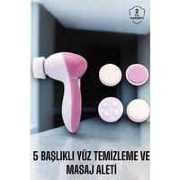 Taşınabilir Yüz Temizleme Cihazı Masaj, Peeling, Temizlik 5 Başlıklı