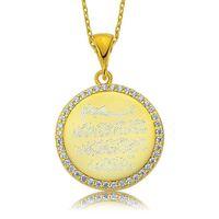 Lucky Life 925 Ayar Gumuss  Taşlı Nazar Duası Bayan Kolye