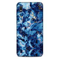 Mermer Desenli (26) Tema Tpu Silikon Kılıf Parliament Mavi Samsung Galaxy A10 Kılıf