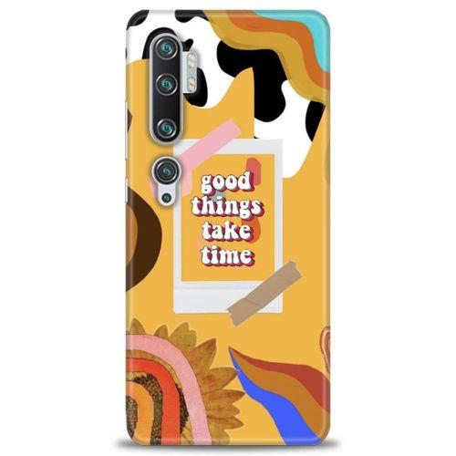 Xiaomi Mi Note 10 Kılıf HD Baskılı Kılıf - Take Time + Tam Ekran Koruyucu