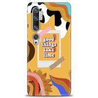 Xiaomi Mi Note 10 Kılıf HD Baskılı Kılıf - Take Time + Tam Ekran Koruyucu
