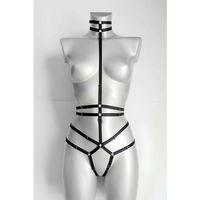 Ağ Kısmı Açık Seksi Jartiyer Harness - Brf370