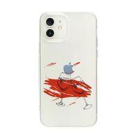 iPhone 12 Mini Spilled Wine Premium Şeffaf Silikon Kılıf