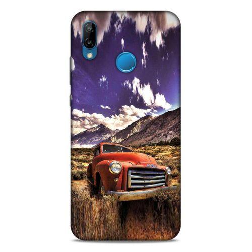 Lopard Huawei P20 Lite Uyumlu Kılıf PickUpX (28) Arka Kapak Kırmızı Antika