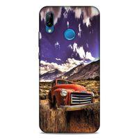 Lopard Huawei P20 Lite Uyumlu Kılıf PickUpX (28) Arka Kapak Kırmızı Antika