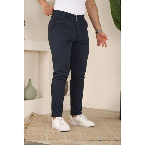 Erkek Casual Slim Fit Cord Desenli Kumaş Pantolon