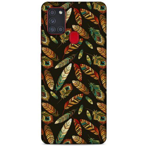 Samsung Galaxy A21s Kılıf Desenli Özel Seri Tüyler (9) Kılıf