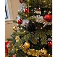 Siyah Renk Spiral Desenli Mini Dekoratif Yilbasi Susu Ev Dekoru