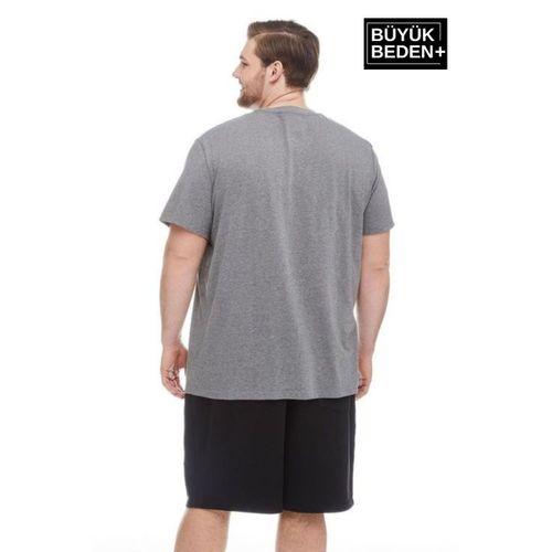 Süperlife Erkek Büyük Beden California 1974 Baskılı 3xl-6xl Bisiklet Yaka Tshırt SPR26TBS510-02