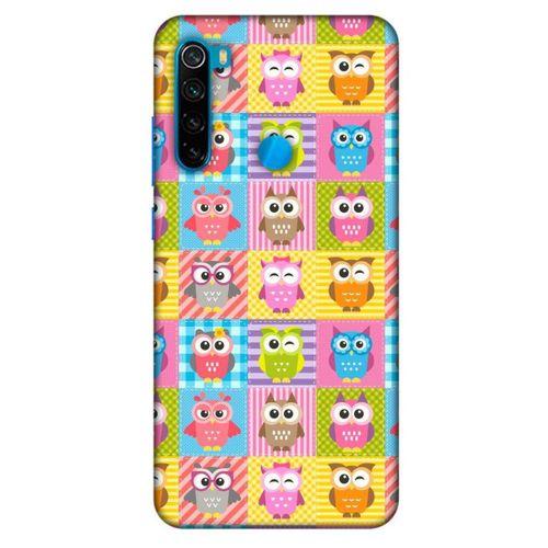 Baykuşlar (35) Desenli Silikon Kapak Telefon Kabı Xiaomi Redmi Note 8 Kılıf