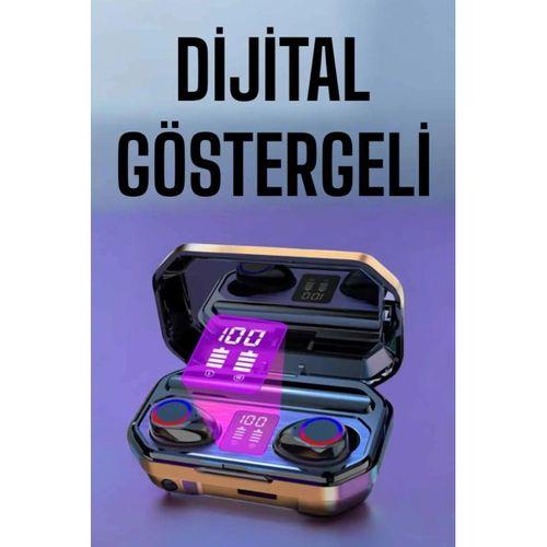 Kablosuz Bluetooth Kulaklık Dijital Göstergeli Uzun Pil Ömrü