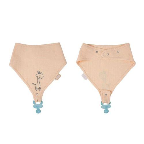 BabyJem Emzik Askılı Müslin Önlük 837 Somon