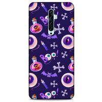 Oppo Reno 2z Uyumlu Kılıf Mor Delisi (21) Koruyucu Kapak Göz