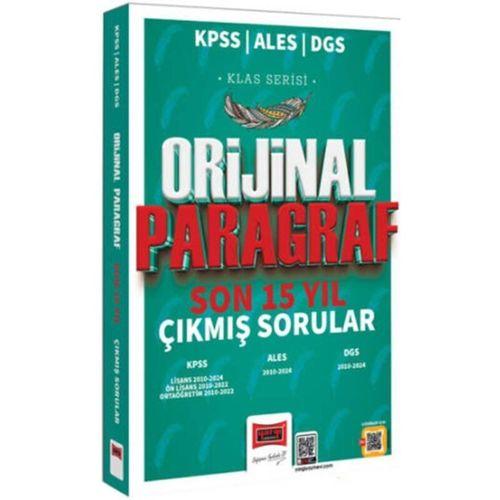 2025 KPSS ALES DGS Klas Serisi Orijinal Paragraf Son 15 Yıl Çıkmış Sorular Yargı Yayınları