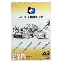 ALEX SPİRALLİ ESKİZ BLOKNOT 90 gram A3 60 Yaprak DİK (ALEX-822)