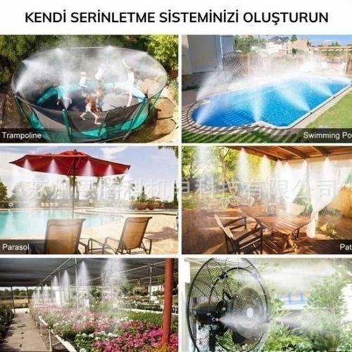 10 Metre Kendin Yap Açık Alan Serinletme Ve Nemlendirme Sistemi