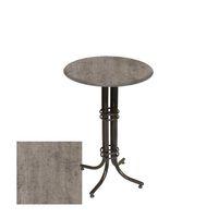 Dockers Bistro Masa Buket - (Werzalit, Wermodin ve Allzalit Tabla 70 cm çap) - Kahve Oxid