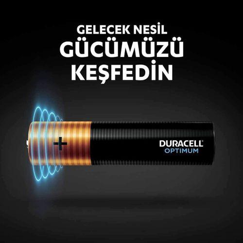Duracell 4Lü Optimum AAA Kalem Pil