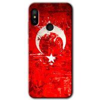 MRCİLETİSİM Xiaomi Mi Max 3 Kılıf HD Desen Baskılı Arka Kapak+Temperli Cam - Albayrak 2