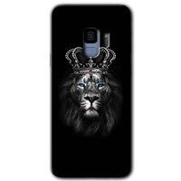 Potkal Hediye Fabrikası Samsung Galaxy S9 Kılıf HD Desen Baskılı Arka Kapak - King Lion