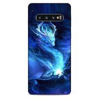 Samsung Galaxy S10 Kılıf Dragons (36) Glitter Kılıf Ejderha Ateşi