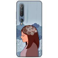 Xiaomi Mi 10 Kılıf Depresyon (30) Silicone Case Şeker Pembe Sarı