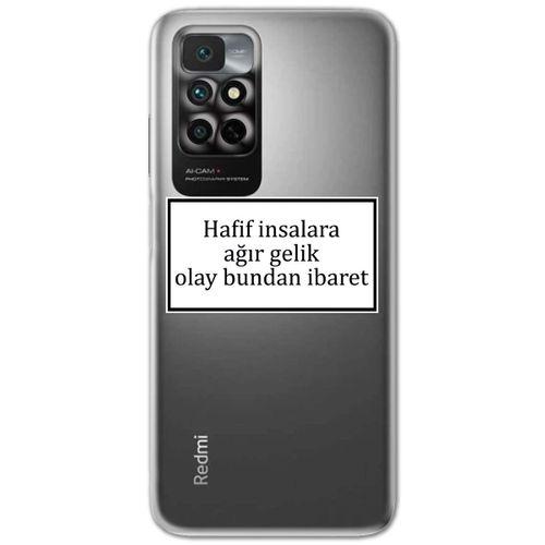 Xiaomi Redmi Note 11 4G Kılıf HD Yazı Baskılı Silikon Arka Kapak - Yazı 2