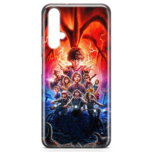 Honor View 20 Kılıf Sranger Things Arka Kapak Koruma Desenli Full Koruyucu
