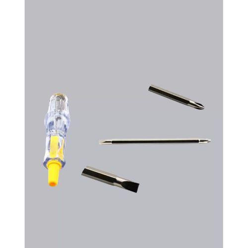 Elektrik Test Kalemi Neon Işıklı Nikel Kaplama 110-220v Dirençli