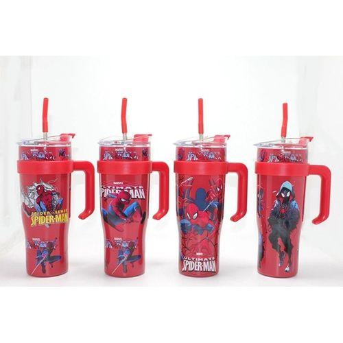 Sevimli Spiderman Pipetli Termos & Suluk Alk4713