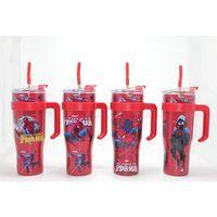 Sevimli Spiderman Pipetli Termos & Suluk Alk4713