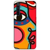 Lopard Oppo Realme 6 Pro Uyumlu Kılıf Soyut Sanat (9) Baskılı Kılıf