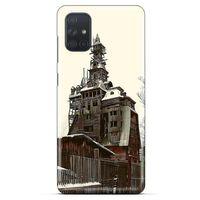 Samsung Galaxy M51 Kılıf Dünya Mimarisi (40) Fit Silikon Kılıf Wooden Gagster House