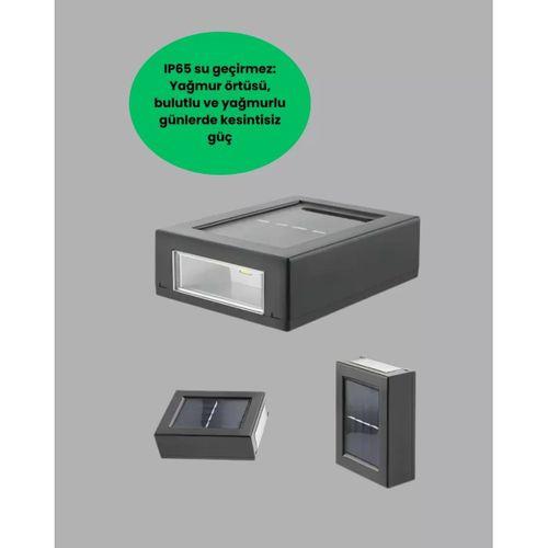 Şeffaf Abajurlu Duvar Tipi Solar Işık