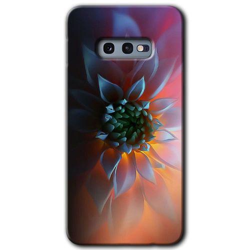 Samsung Galaxy S10e HD Baskılı Kılıf + 9D Tam Ekran Koruyucu - Çiçek Motif