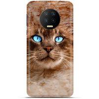 Lopard İnfinix Note 7 Uyumlu Kılıf Kediler (41) Tank Kılıf Haşin Mavi Göz