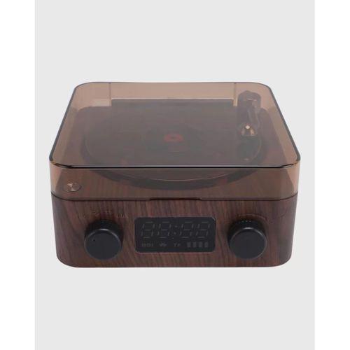 Gece Lambası Bluetooth Hoparlör Dijital Saat Çok Fonksiyonlu Su Dalgası Işıklı