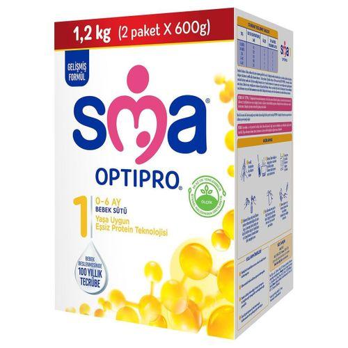 SMA SMA Optipro Probiyotik 1 Bebek Devam Sütü 0-6 Ay 1200gr