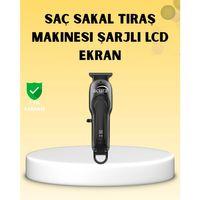 Profesyonel Tıraş Makinesi Lcd Ekranlı Turbo Mod Ve Güçlü Motor