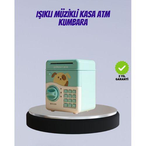 Su Yeşili Işıklı Sesli Elektronik Şifreli Çocuk Kumbarası