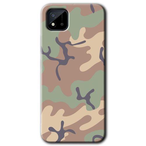 Realme C11 Kılıf HD Desen Baskılı Arka Kapak - Kamuflaj 29