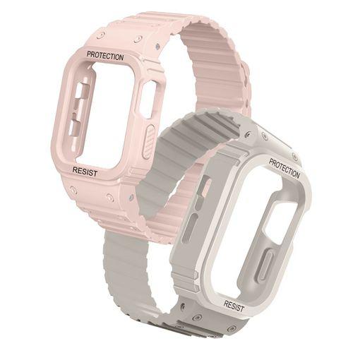 Apple Watch Ultra 49mm KRD-142 Airbag Tasarımlı Kasa Koruyuculu Silikon Kordon