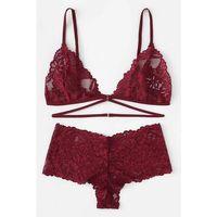 Kadın Bordo Özel Şık Sütyen Külot Takımı