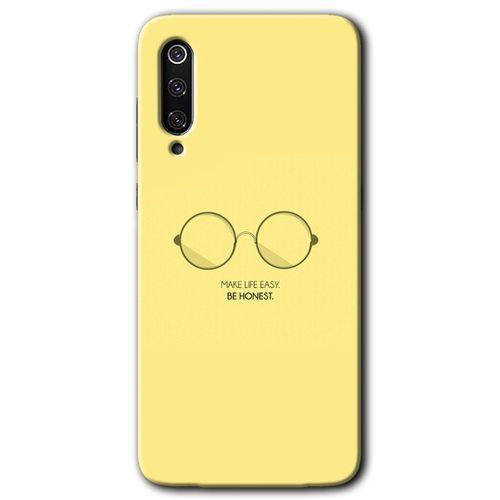 MRCİLETİSİM Xiaomi Mi 9 Kılıf HD Desen Baskılı Arka Kapak+Temperli Cam - Be Honest