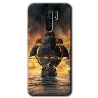 Xiaomi Redmi 9 HD Baskılı Kılıf + 9D Tam Ekran Koruyucu - Siyah İnci